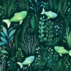 Wall Mural - Beautiful patterns underwater