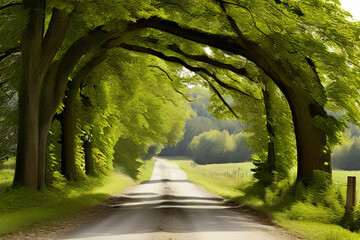 Wall Mural - tunnel in the forest