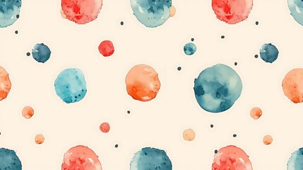 Wall Mural - Simple Polka Dots minimal background, Polka dots on a plain background, modern and clean, minimalist graphics resources