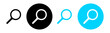 © Guntur - search icon button - magnifying glass loupe sign symbol, magnifier icon