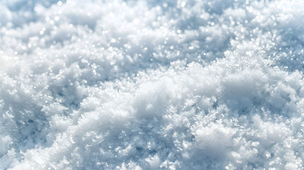 Fototapete - Detail of winter nature in countryside. Melting snow surface in bright sunlight,Beautiful white fluffy clouds with blue sky background, nature weather

