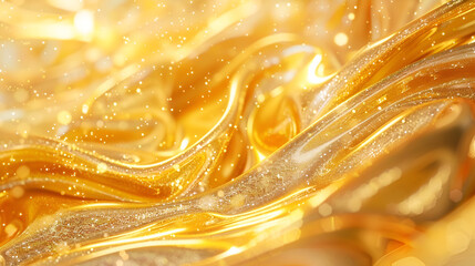 Fototapete - Shiny golden oily texture. Abstract gold liquid background. Wavy art. Oil paint, marbling, acrylic material,Elegant abstract diagonal golden background with lines,Elegant abstract diagonal golden 

