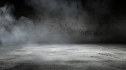 Wall Mural - concrete floor smoke wall