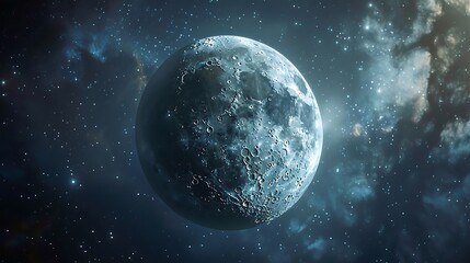 Wall Mural - Moon in the night sky