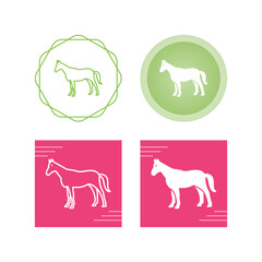 Sticker - Horse Vector Icon