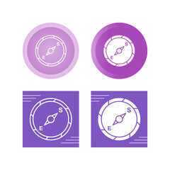 Sticker - Compass Vector Icon