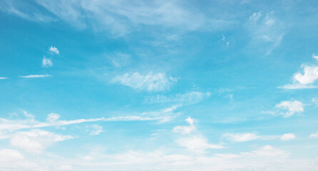Wall Mural - clear blue sky with a few clouds