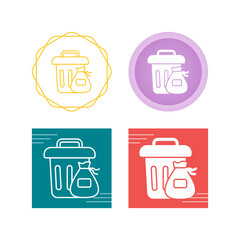 Sticker - Trash Vector Icon