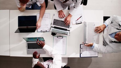 Poster - Medical Doctor Group Meeting At Desk