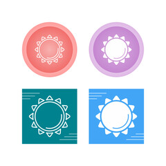 Canvas Print - Sun Vector Icon