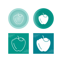 Canvas Print - Apple Vector Icon