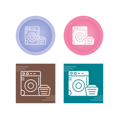 Poster - Washing Machine Vector Icon