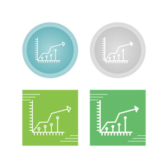 Wall Mural - Market Growth Vector Icon