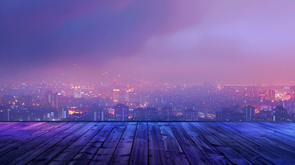 Wall Mural - Blurred beautiful city view at twilight scene