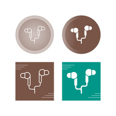 Poster - Earphone Vector Icon