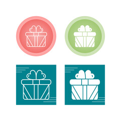 Canvas Print - Gift Box Vector Icon