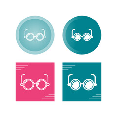 Sticker - Eyeglasses Vector Icon