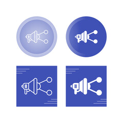 Sticker - Viral Marketing Vector Icon