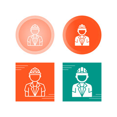 Poster - Worker Vector Icon