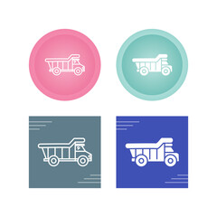 Poster - Dump Truck Vector Icon