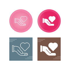 Canvas Print - Care Vector Icon