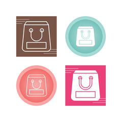 Sticker - Shopping Bag Vector Icon