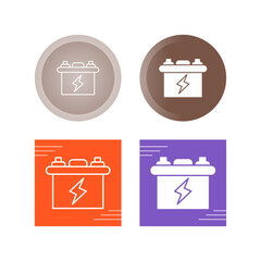 Sticker - Battery Vector Icon