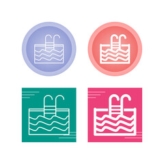 Sticker - Swimming Pool Vector Icon