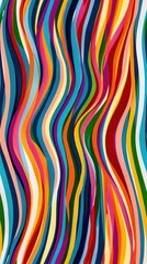 Wall Mural - Dynamic and Vibrant Striped Pattern for Eye-catching Covers and Designs.