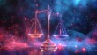 © Seksan - Scales of justice with holographic law symbols, blending traditional and modern jurisprudence