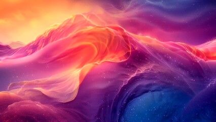 Wall Mural - Abstract watercolor animation background moving randomly. Seamless looping time-lapse animation background