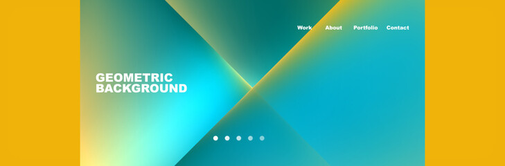 Triangle minimal web site page background design. Vector Illustration For Wallpaper, Banner, Background, Card, Book Illustration, landing page