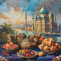 Wall Mural - middle east culture celebration