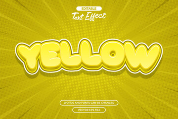 Wall Mural - Yellow text effect