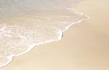 Wall Mural - Sand beach with sea. Holiday summer beach