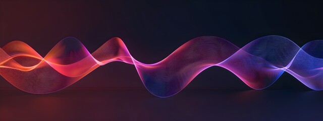 Poster - Elegant Cosine Wave Visualization A Visually Striking 3D Rendered Representation of a Single