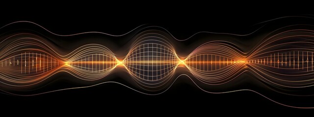 Poster - Captivating of Elegant Sine Wave Representing Single Frequency