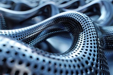 Poster - 3d render of high technology modern abstract background.