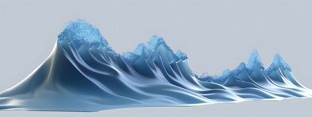 Poster - Abstract 3D Visualization of Wave Dispersion Curve Showing Dynamic Fluid Patterns
