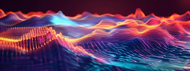 Poster - Vibrant Amplitude Noise Captivating of Dynamic Signal Patterns