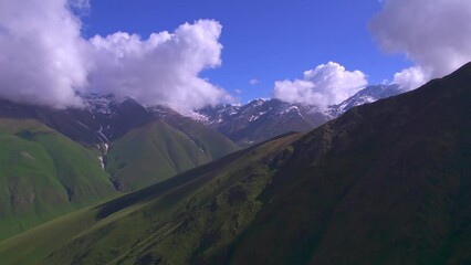 Wall Mural - Juta valley in summer season, Caucasus mountains range in Georgia country, Europe