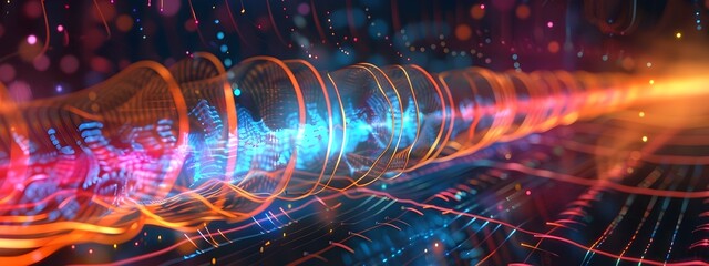 Poster - Frequency Heterodyning Mixing Lights and Waves to Create New Dimensional Patterns