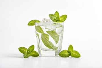 Poster - Refreshing Mint Drink with Ice