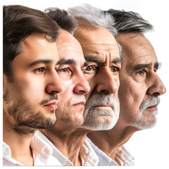 Poster - Age progression, the effects of aging on hair and skin