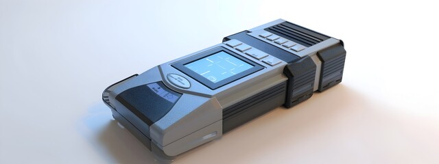 Poster - 3D Rendered Digital Alcohol Tester Portable Breathalyzer Device for Sobriety Verification