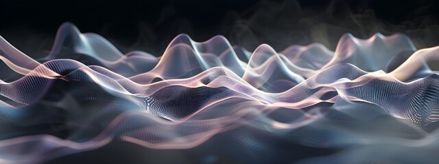 Poster - Mesmerizing Digital Visualization of Sound Waves Flowing Through the Air