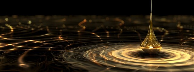 Poster - Mesmerizing Oscillation of a Golden Pendulum in Fluid Motion