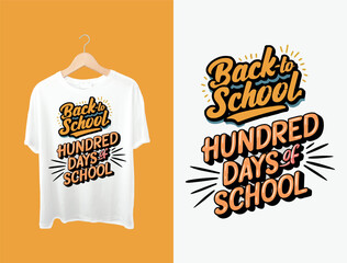 Wall Mural - Back to school T-shirt design 