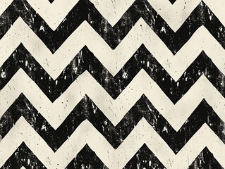 Sticker - Black and white seamless geometric pattern for wallpapers, fabrics, and decor with a vintage vibe