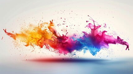 Poster - Splatter paint vector-style